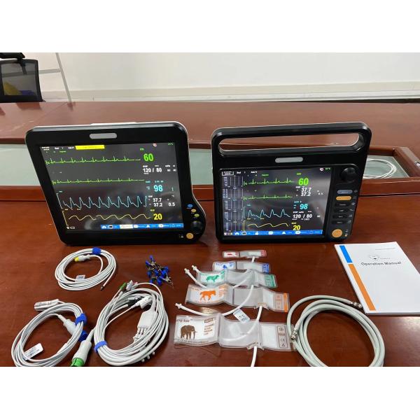 Quality 12.1" Portable Veterinary Multiparameter Monitor With Touch Screen OEM wholesale
