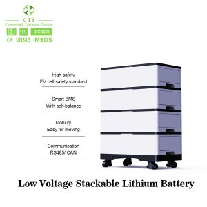 Solar Energy System 48v Low Voltage 100ah Lifepo4 Stackable Battery For Storage
