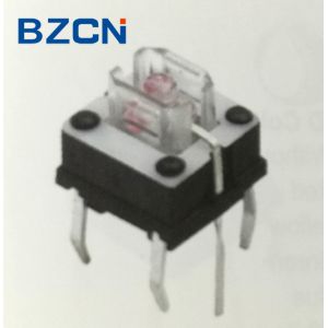 Cheap DIP Terminal LED Illuminated Pushbutton / Illuminated Momentary Push Button Switch for sale