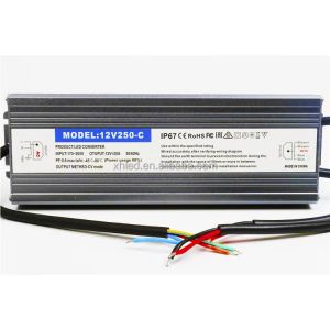 Waterproof LED Switching Power Supply 12V 33A Overtemp Overload Protection