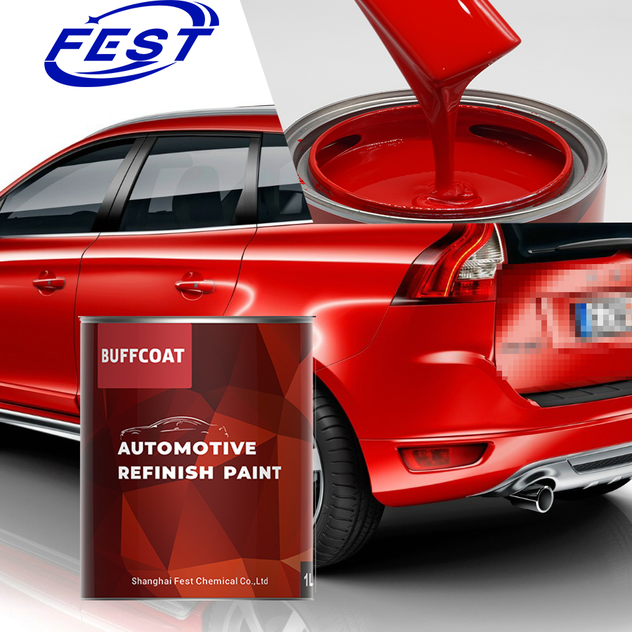 China Good Price Low Cost 1k/2k Auto Body Repair Brick Red Automotive Paint on sale