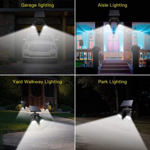 3.7V 45000mAH Solar LED Solar Landscape Spotlights With Motion Sensor