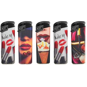 Accepting OEM Colors Disposable Refillable Gas Lighter with Logo MSDS Certified