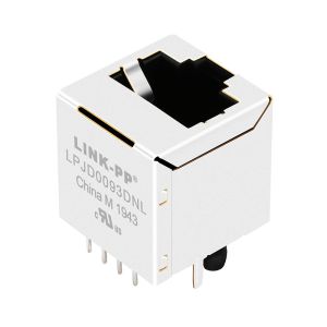 Cheap TLA-6T724 Vertical RJ45 Jack LPJD0093DNL 180° Degree for Network Camera for sale