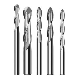 YingBa Manufacturer Solid Carbide 2 Flutes Ball End Milling Cutter Round