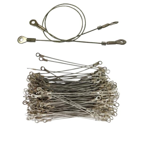 Custom Wire Rope Lanyard Wire Rope Cable Assemblies By Crimp Safety Steel Cable