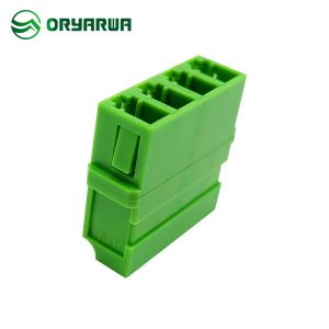 Asymmetric Welded Type LC Fiber Optic Adapter Ceramic Sleeve Flangeless Quad