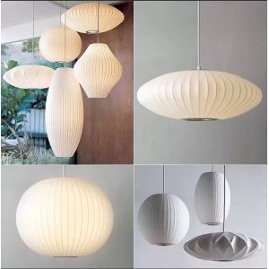 Cheap Modern Minimalist Multi Shape Pendant Light Silk Like Nordic Chandelier For Dining Room for sale