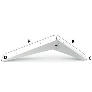 L Shape Foldable Triangle Wall Shelf / Cold Rolled Steel Triangle Wall Bracket 8