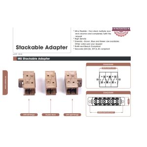 MU Stackable Adapter Fiber Optic Adapters Easily Install Integrated Simplex