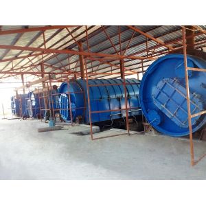 Batch Type Waste Tire Pyrolysis Plant for Recycling and Extracting Valuable