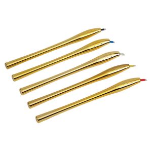 Golden Permanent Makeup 3D Microblading Manual Pen 45° Angle Single