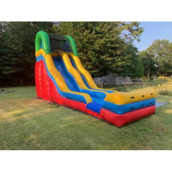 Resorts 0.55mm Plato Inflatable Water Slide For Kids