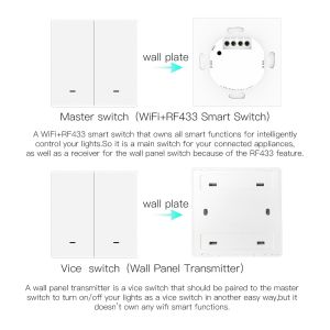 Multi Gang Smart Switch Tuya Wifi Mechanical Switch Multi Function Smart Push