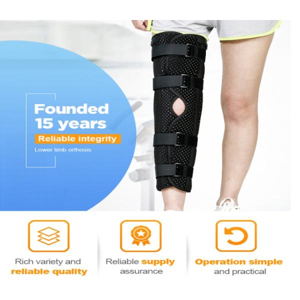 Angle Adjustable Knee Beactive Brace Metal Support Neoprene Orthosis For Knee Joint