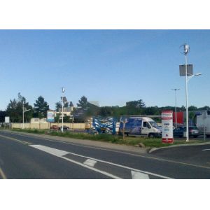 Highway 80W 24V Wind And Solar Hybrid Street Light System Installed In France