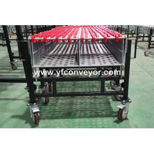 Expandable Gravity Plastic Skate Wheel Conveyors for warehouse/airport/dock