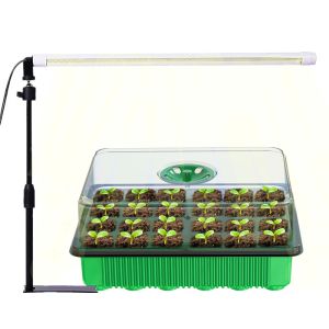 Indoor Plants Seedlings Succulents Tabletop Grow Lights With Stand Full Spectrum