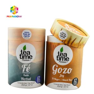 Recycle Printed CBD Bottles Paper Box Packaging Cardboard Paper Tube Laminated