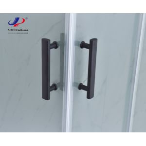 Customizable Shower Room With Matt Black Profile Frame And 4/5mm Tempered Glass