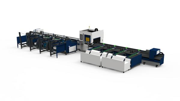 Quality High Power 3 Chucks Fiber Laser Metal Cutting Machine Standard Model 6000mm 8000mm 12000mm wholesale