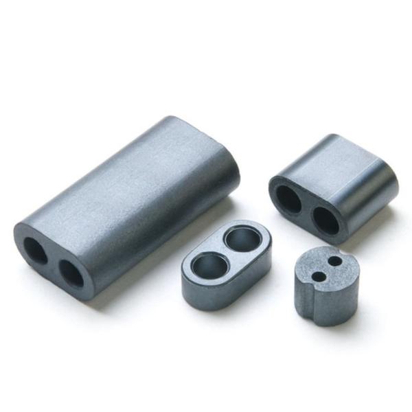 Ni-Zn RID Ferrite Core Material , Lightweight Magnetic Material Silver Grey
