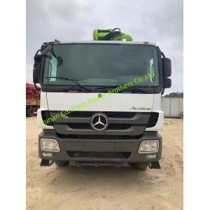 2012 Zoomlion 47 Meter Concrete Pump Truck with Semi-Dry Shotcrete 5 Boom