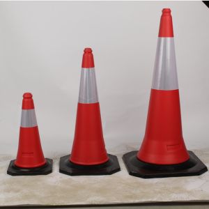 PE Plastic Road Cone For Highway Traffic Safety In Eye-Catching Orange
