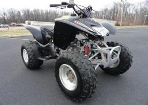 China Air / Oil Cooled 400cc Atv Quad Bike 4 Stroke 3 Incline Cylinder With Big Head Lights on sale