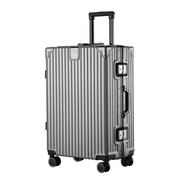 Quality TSA Lock Durable Large 360° Spinner Wheels Luxury Aluminum Frame Travel Suitcase for Business Fashionable Holiday Travel wholesale