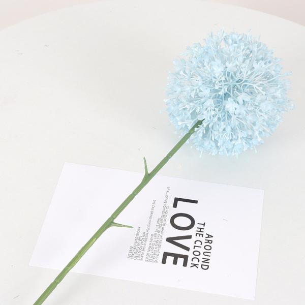 Customized single scallion ball plastic flower wedding simulation flower wedding hall road guide flower arrangement decoration fake flower