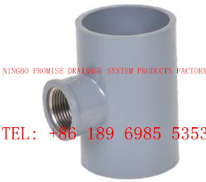 China Copper thread tee PVC-U UPVC Cement Type Fittings on sale
