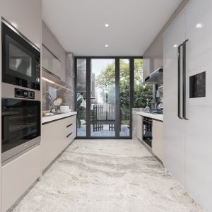 Modern Kitchen Cabinet Set with Pantry - Customizable Colors & Materials