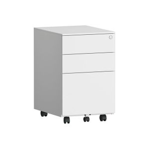 China Customizable Side Open Three Drawer Mobile Pedestal Cabinet  0.6mm Thickness on sale
