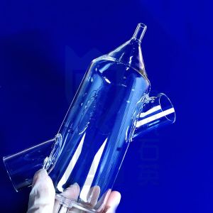 Customized Quartz Oil Burner Bulb Glass Tube ISO9001 Science Lab