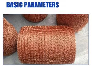Cheap Diameter 25.4mm Copper Knitted Mesh Tin Plated For Rf Shielding And Electric Industry for sale