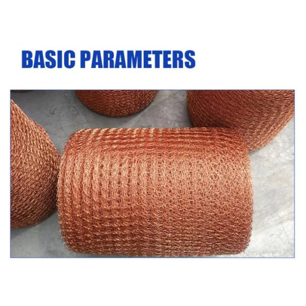 Diameter 25.4mm Copper Knitted Mesh Tin Plated For Rf Shielding And Electric