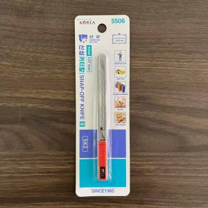 Cheap Steel Handle 9mm Utility Knives with Retractable Blade and Durable SK2 Steel Material for sale