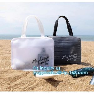 Cheap cosmetic mesh zipper bag for promotional gifts and cosmetics, Nylon Mesh Makeup Cosmetic Bag Clear Mesh Make up Cosmetic for sale