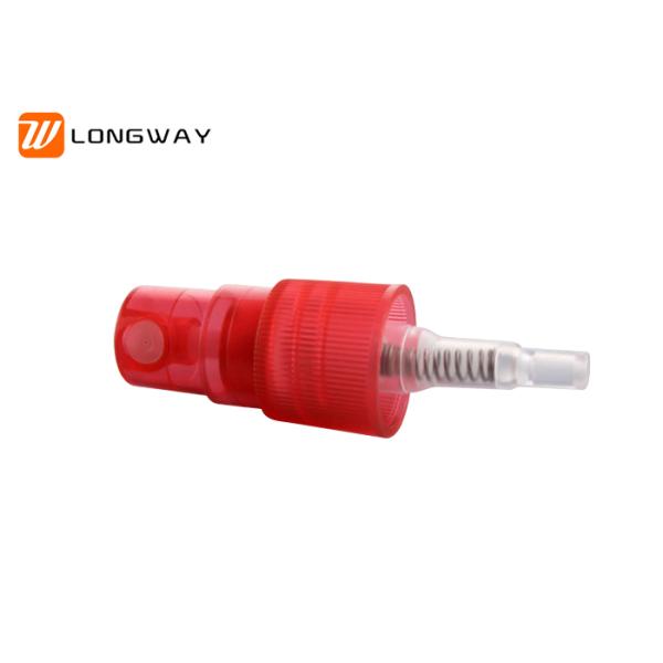 18mm Red 18/415 Fine Mist Sprayer For Make Up Bottle 0.1-0.15ml/T Discharge Rate