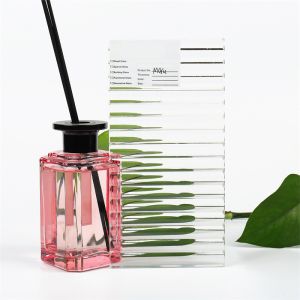 C Edge Patterned Tempered Glass Frosted Shower Fluted Ribbed Texture Decorative