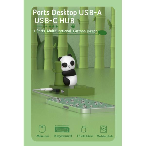 Chic 5Gbps USB C to USB A Station Usb C Hub Smart Adapter OEM Ports Hub With Hdmi