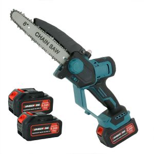 21V Mini Cordless Chainsaw With 8 Inch Blade 185mm Diameter For Industrial Wood