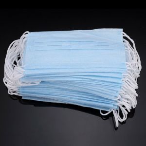Elastic Ear Loop Disposable Surgical Masks Fluid Resistant 50PCS / Box