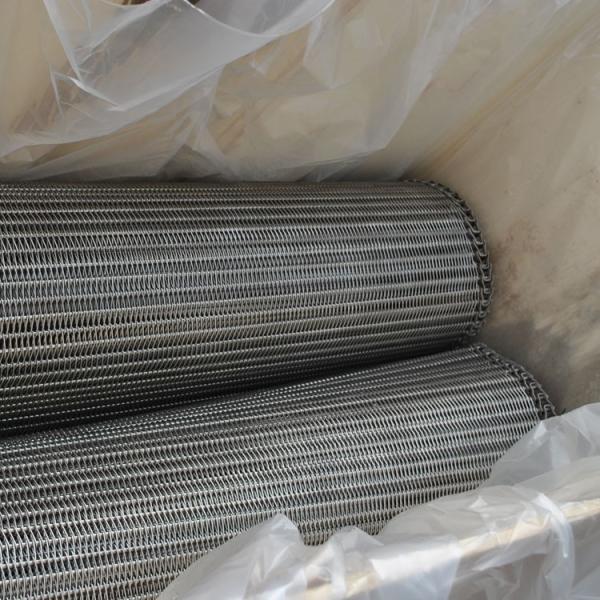 Food Grade 304 316L 201 Stainless Steel Chain Link Spiral Wire Mesh Conveyor Belt