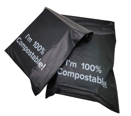 Corn Starch Biodegradable Mailer Bag Waterproof Eco Friendly Mailing Bags