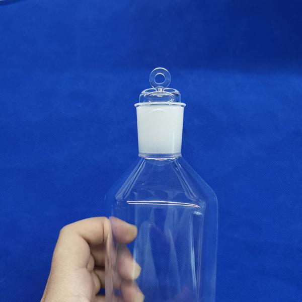 Heat Resistant Quartz Glass Laboratory Reagent Bottle Flasks High Temperature