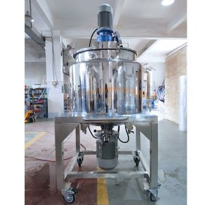 Polished Liquid Soap Homogenizer Emulsifier Mixer Tank 200L Paddle Stirring
