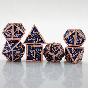 Luxurious Metal Polyhedral Dice 8 Active Colors TRPG Dungeons And Dragons Dnd