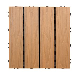 Residential Outdoor Wood Deck Tiles Multi Functional lightweight